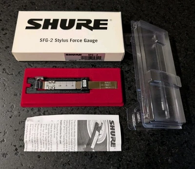Medidor de fuerza SHURE SFG-2 Stylus en caja y completo.  NUEVO STOCK ANTIGUO  Foto 1 de 3