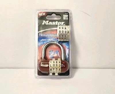 Master Lock Password Plus 2006  Letters And Numbers 1534D- RED - Image 1 of 4