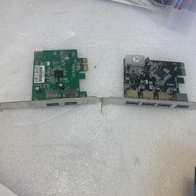 Lot of 2 PCI-e USB 3.0 card  2-4 ports - Image 1 of 4