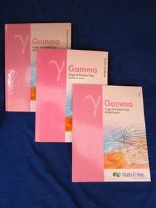 MATH-U-SEE Gamma Multiplication 3-Book Set, Instruction Manual+Workbook+Tests - Picture 1 of 24