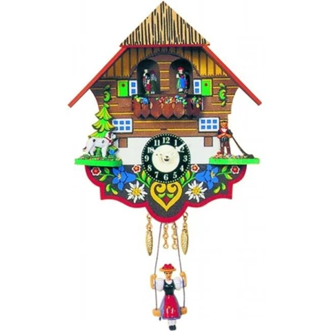 ENGS 0193SQT Engstler Battery-operated Clock - Mini Size with Music-Chimes Cover