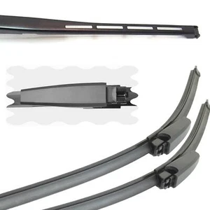For Audi A8 (4E) 2002-2008 Front Windscreen 22" 22" Flat Aero Wiper Blades Set - Picture 1 of 1