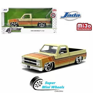 Chevrolet C10 1985 camioneta Jada 1:24 Just Trucks con ruedas Cartelli - beige - Imagen 1 de 2