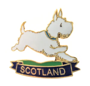Westie West Highland Terrier Schottland Flagge Pin Anstecker - Bild 1 von 3