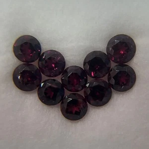 3,20 CTS_ 4 MM CORTE REDONDO SIN CALEFACCIÓN 100% NATURAL RODOLITA GRANATE SRI LANKA! - Imagen 1 de 1
