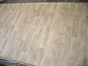 7870 PVC Belag 176x500 Boden Bodenbelag Rest Cv Eiche creme Dielen Holz Dekor - Bild 1 von 4