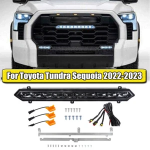 Para 2022 2023 2024 Toyota Tundra PRO PARRILLA DELANTERA LUCES LED BARRA Y 3 Lámpara Ámbar - Imagen 1 de 18
