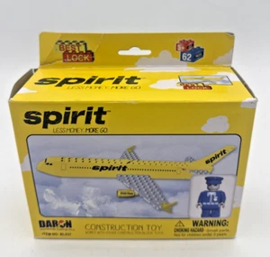Modellino aereo/pilota giocattolo da costruzione Daron Spirit Airlines nuovo/sigillato - Foto 1 di 9