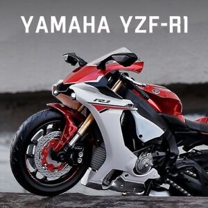 1:12 Yamaha YZF-R1 Alloy Diecast Motorcycle Model Motorbike Toy Collection