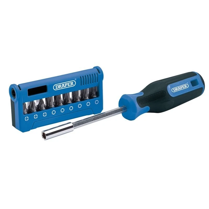 Draper Screwdriver Multi Bit Set | PZ PH Torx Magnetic Holder Case GIFT - Image 1 of 1
