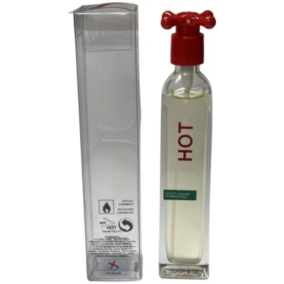 Benetton HOT Eau de Toilette Spray for Men 3.3 fl OZ *NwB* - Image 1 of 3