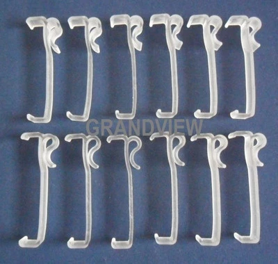  12 piezas clips de cenefa de vinilo de 3 pulgadas persianas venecianas de imitación y madera de 3" Foto 1 de 3