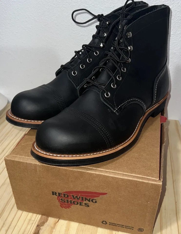 Red Wing Heritage Men's Iron Ranger 8084 Black Harness Boot Size 12