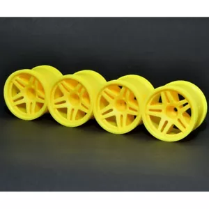 HoBao 11106Y gelbe Felgen (4 Stück) für 1/10 Hyper TT2.0 - Bild 1 von 1