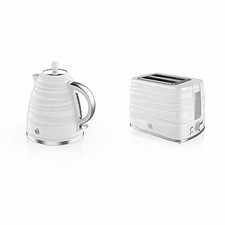 Symphony 1.7 Litre Jug Kettle and 2 Slice Toaster White