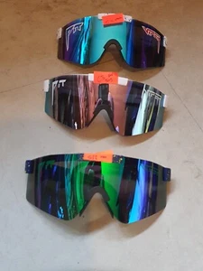Pit Viper POSEIDON Polarized & MIAMI & Sunglasses 3 Pairs 3 Looks Tiny Marks