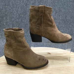 Steve Madden Botas Mujer 6.5 M Shakkerr Botines Tostado Gamuza Tacones en Bloque - Imagen 1 de 10