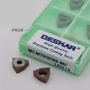 10pcs WCMT050308-MF LF6118 drill inserts carbide inserts WCMX05 stainless steel - Picture 1 of 4
