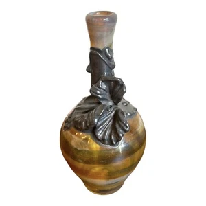 VINTAGE KING SOLOMON ISRAEL PERFUME BOTTLE ART GLASS SILVER OVERLAY - Picture 1 of 7