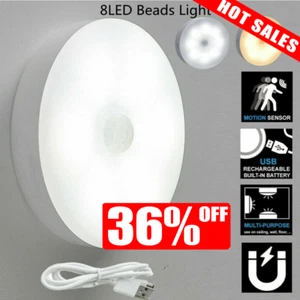Milde LED Leuchten PIR Bewegungsmelder Leuchten Funk Wand Schrank Treppe Nacht Lampen - Bild 1 von 26