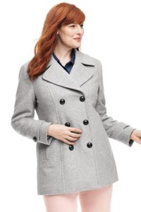 lands end wool pea coat