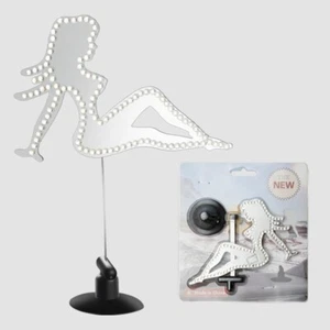 2x Grand General Chrome Waving Lady Acrylic electroplated car suction cup orna - Picture 1 of 7