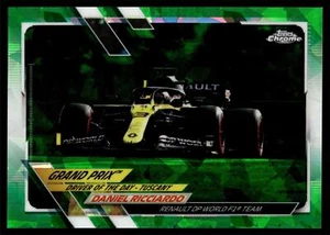 2021 Topps Chrome SAPPHIRE Formula 1 DANIEL RICCIARDO GREEN PARALLEL 23/75 #162 - Picture 1 of 2