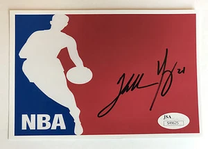 Autografo firmato Thaddeus Young 4x6 JSA COA Pacers Sixers Nets Timberwolves - Foto 1 di 2