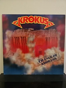KROKUS Change Of Address 1986 LP GLAM/HAIR METAL HARD ROCK ORG PRS VINYL - Picture 1 of 6