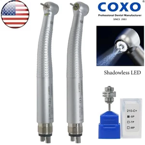 US COXO Dental Shadowless LED High Speed Handpiece 4 Hole Turbine Self Power NSK - Picture 1 of 51