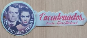 Notorious ORIGINAL Spanish '48 die-cut Herald Alfred Hitchcock key design! - Picture 1 of 2