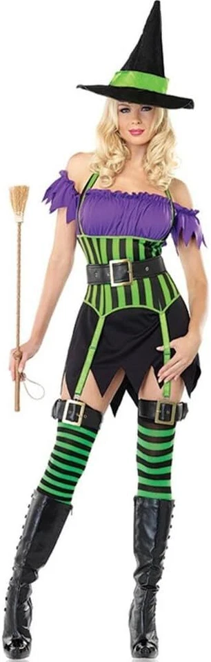 Spellbinding Witch 3 PC Costume Size S/m Retailed Ha96