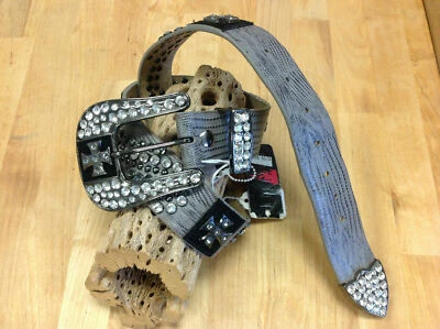 Cinturón Concho Cruz Estrás Blazin Roxx Estampado Serpiente Talla 36 Foto 1 de 4