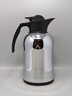 Allgo Coffee At A Touch Hot Cold Thermal Carafe 1.0 Liter Pouring Chrome Black