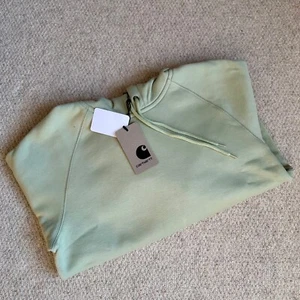 Size S - Carhartt WIP Hooded Chase Sweat - Agave/Gold - Picture 1 of 4