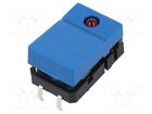 1 pcs x OMRON OCB - B3J2400 - Switch: keypad, Pos: 2, SPST-NO, 0.05A/24VDC, blue