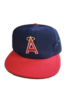 Vintage Los Angeles Angels Baseball Cap Hap Blue Mesh Trucker Hat w/tag - Picture 1 of 8