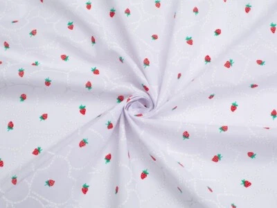 Tecido de polialgodão estampado Minerva branco - por metro - Imagem 1 de 4