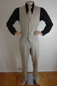 *** Wilvorst *** Hochzeitsweste mit Plastron und Einstecktuch - Bild 1 von 8