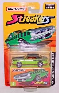 Matchbox ~ #4 Plymouth “HEMI” Cuda ~ Gree ~ 2005 Superfast Streakers LE Of 15500 - Picture 1 of 11