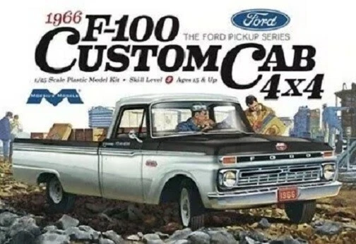 Moebius Models 1236 1:25th scale 1966 Ford F-100 Custom Cab 4x4 - Image 1 of 1