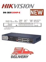 Hikvision DS-3E0516-E(B) 16 Port Gigabit Unmanaged Switch Ethernet 
