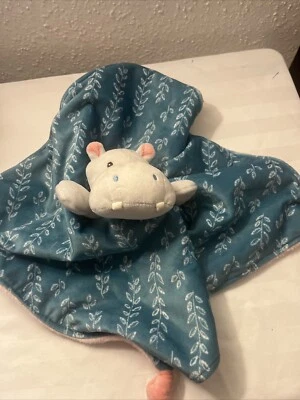 Плюшевое милое защитное одеяло Mary Meyer, 13 x 13 дюймов, драгоценности бегемота - Изображение 1 из 3