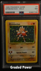 Pokemon Base Set Unlimited Hitmonchan PSA 7 HOLO (7749) 7/102 - Picture 1 of 2