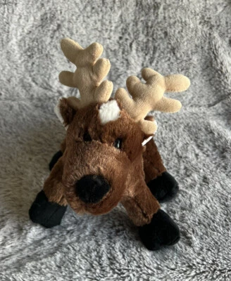 Ganz Webkinz Brown Reindeer Plush Toy Stuffed Animal No Code HM137 Christmas - Image 1 of 4