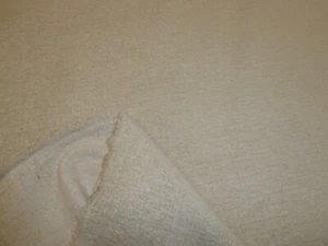 Tela de tapicería de oruga gruesa semi lisa de marfil - Imagen 1 de 9