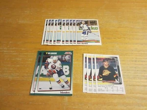 Tom Kurvers Lote de 16 Pegatinas/Tarjetas NHL Hockey Canucks, Maple Leafs, Islanders - Imagen 1 de 2