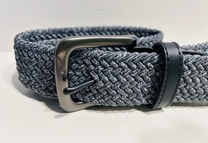 Nike G-Flex Para hombres Grande Azul-Gris Trenza Elastizada Nailon Cinturón de Golf Pistola Hebilla de Metal - Imagen 1 de 3