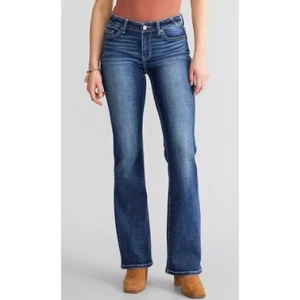 BKE Payton Jeans Damen Größe 31 Medium Wash Bootcut Denim Stretch dicke Nähte - Bild 1 von 12