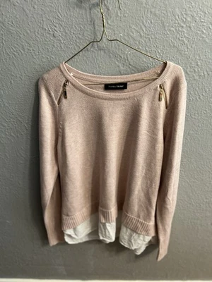 Suéter Ivanka Trump Mujer Talla Grande Rosa Manga Larga Foto 1 de 4